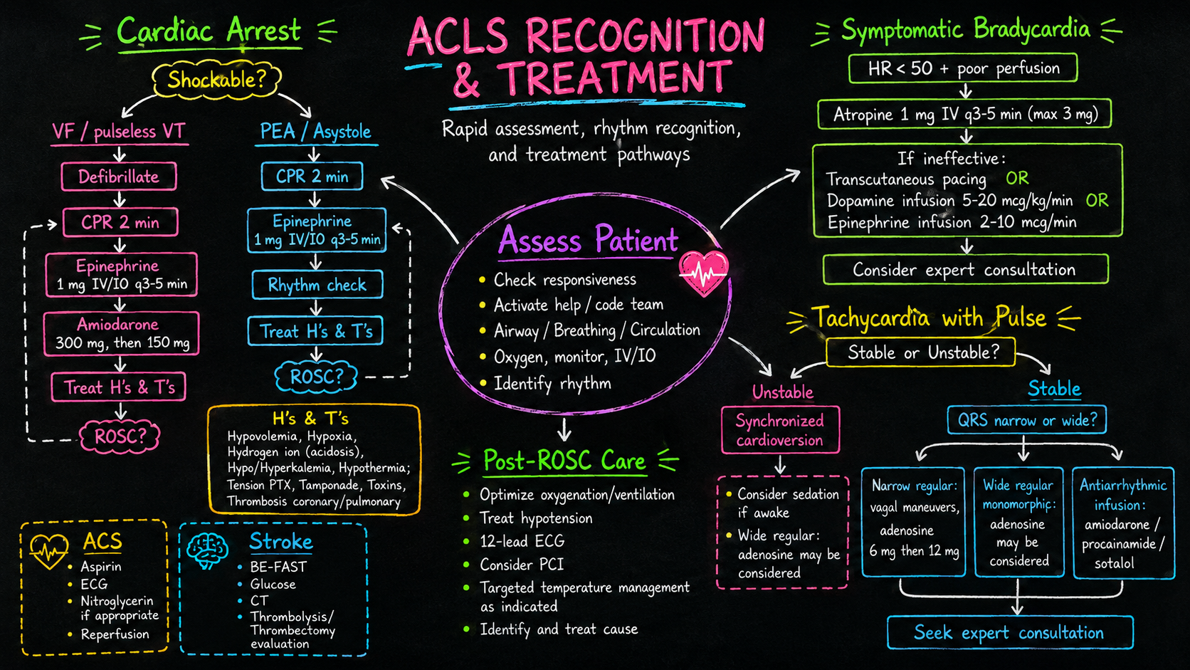 ACLS – Anesthesia Mind Map