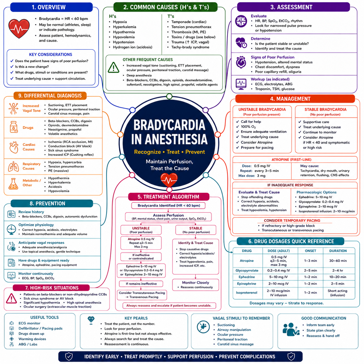 Bradycardia – Anesthesia Mind Map