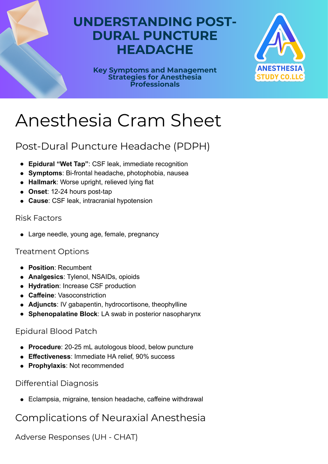 Understanding Post Dural Puncture Headache