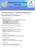 Antiemetics for Cancer Patients: Anesthesia Context