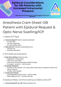 OB Epidural Request & Optic Nerve Swelling