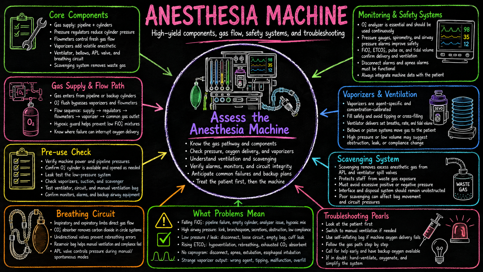 Anesthesia Machine – Anesthesia Mind Map