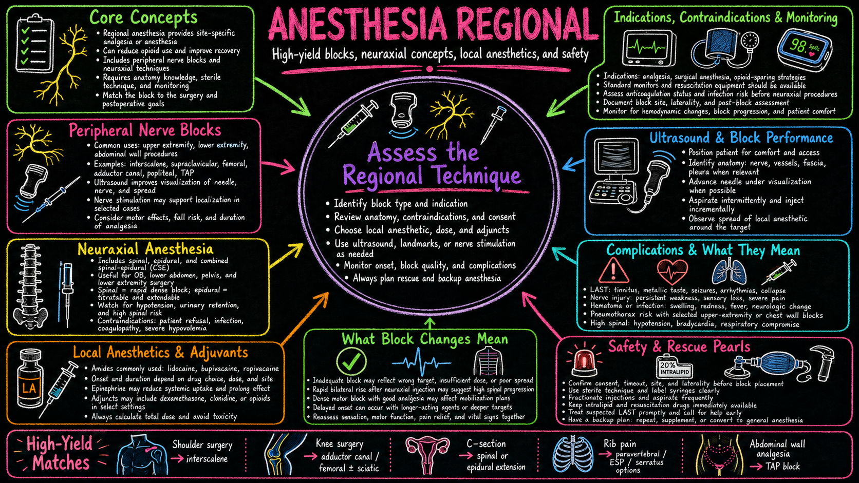 Regional Anesthesia – Anesthesia Mind Map