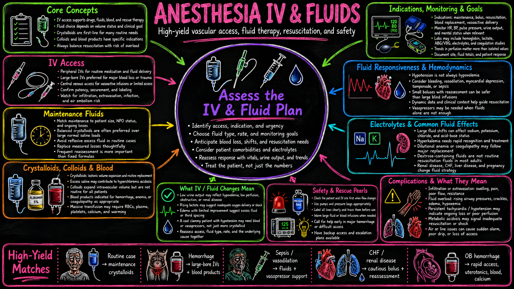 IV Fluids in Anesthesia – Anesthesia Mind Map