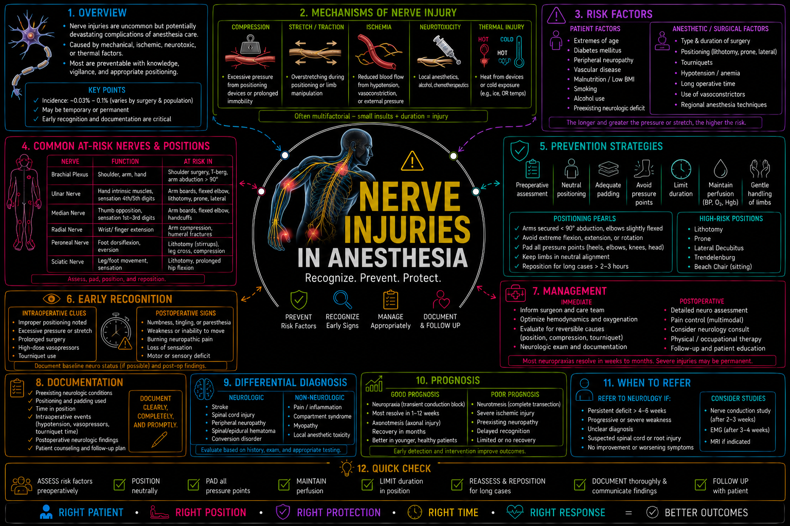 Nerve Injuries – Anesthesia Mind Map