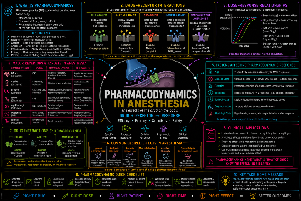 Pharmacokinetics – Anesthesia Mind Map