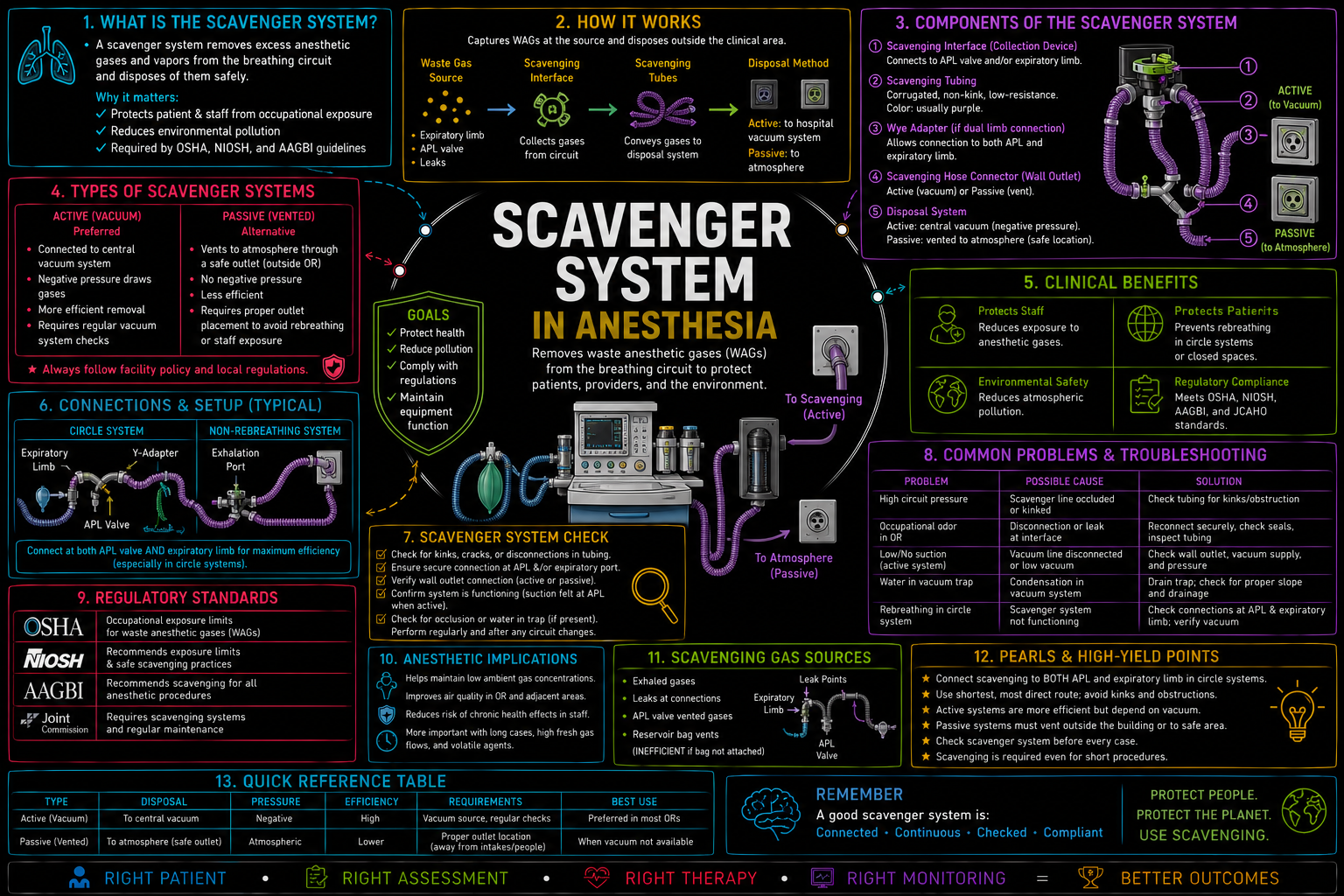 Scavenger System – Anesthesia Mind Map